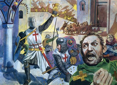 Crusaders Looting Constantinople by Dan Escott