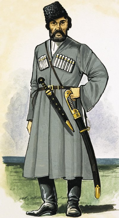 Don Cossack Guard at the End of the 19th Century by Dan Escott