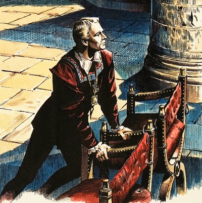 Laurence Olivier as Hamlet by Dan Escott