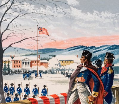 The American Forces Besieging Boston During the War of Independence Raised a New Flag on Prospect Hill by Dan Escott