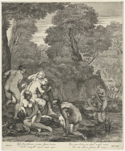 Diana and Her Nymphs Discovered by Actaeon by Dancker Danckerts