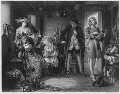 A Scene from Midas, from the Picture in the Royal Collection (engraving) by Daniel (after) Maclise