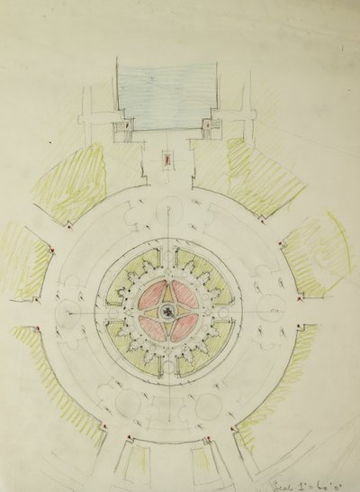 Potomac Round Point, Washington D.C., Plan Sketch by Daniel Burnham