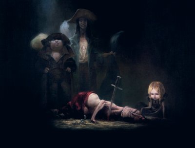 The Death of Bluebeard, from Bluebeard by Charles Perrault by Daniel Cacouault