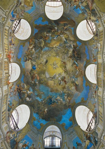 Cupola of the Court Library, Now Austrian National Library by Daniel Gran
