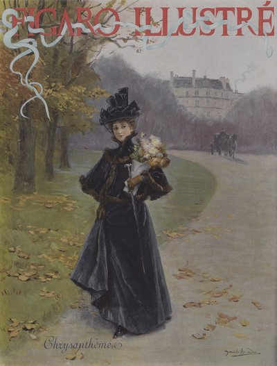 Chrysanthemums (Cover of Le Figaro Illustre, November 1896) by Daniel Hernandez