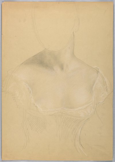 Bust of a Woman, Possibly Study for Portrait of Mrs. Rutherford B. Hayes by Daniel Huntington