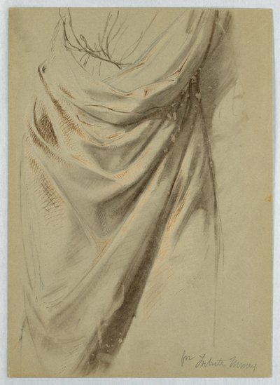 Drapery Study for "Tribute Money" by Daniel Huntington