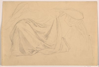 Study for "Justice and Peace: Drapery", 1878-86 by Daniel Huntington