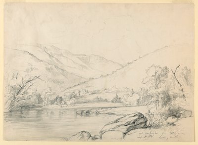 Mount Washington from Ellis River, Looking North by Daniel Huntington