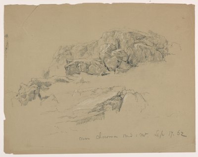 Rock Ledge near Chocorua Pond and Mountain by Daniel Huntington