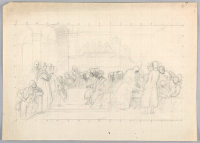 Study for Scientific Group by Daniel Huntington