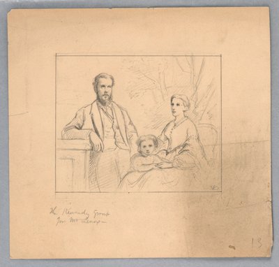 Study for "Titian Showing" by Daniel Huntington