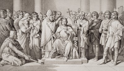 Coronation of Harold II King of the Anglo-Saxons in AD 1066, from 