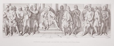 Harold and his companions brought before Guy of Ponthieu and his Norman knights by Daniel Maclise
