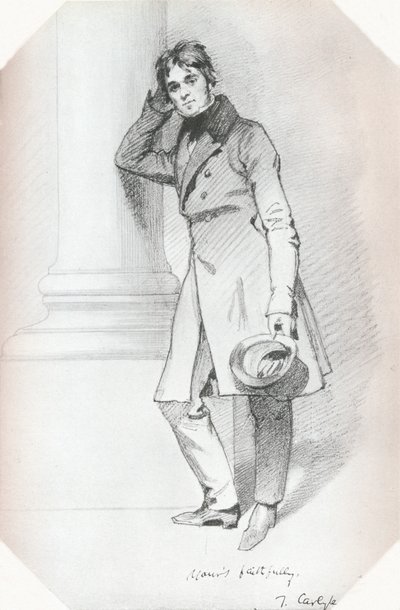 Portrait of Thomas Carlyle, Historian and Philosopher by Daniel Maclise