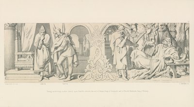 Tostig, Meditating Another Attack Upon Harold, Solicits the Aid of Sweyn, King of Denmark and of Harold Hardrada, King of Norway by Daniel Maclise
