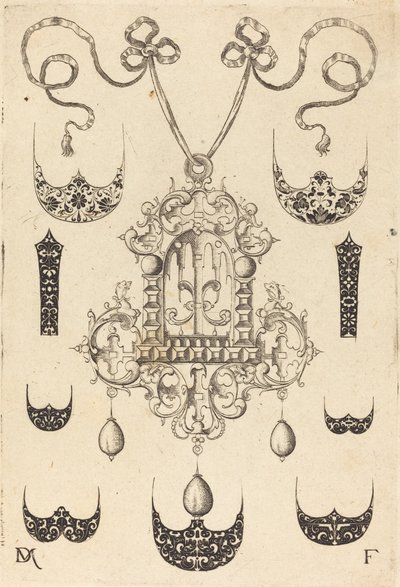 Pendant Surrounded by Seven Shields and Two Ornamental Bands by Daniel Mignot
