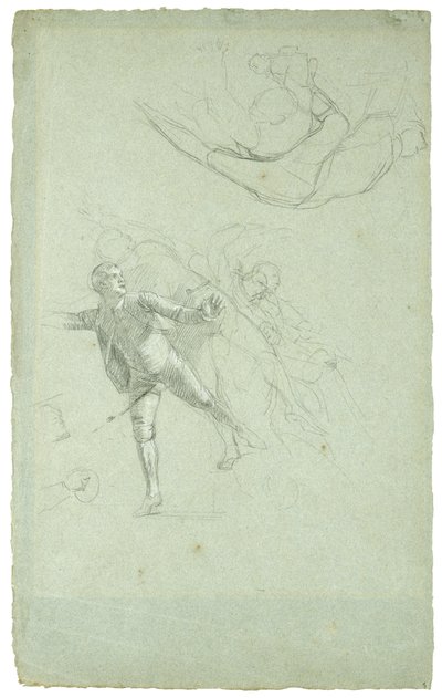 Study for The Siege of Gibraltar (Study for a Figure on a Cannon in the Longboat), 1785-1786 by Daniel Mytens