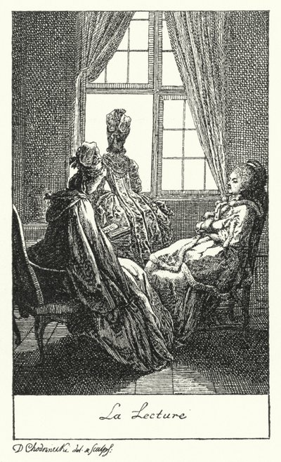 Reading by Daniel Nikolaus (after) Chodowiecki