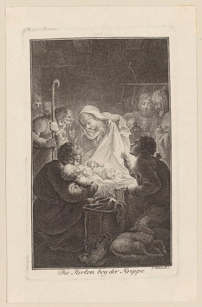 Adoration of the Shepherds by Daniel Nikolaus Chodowiecki