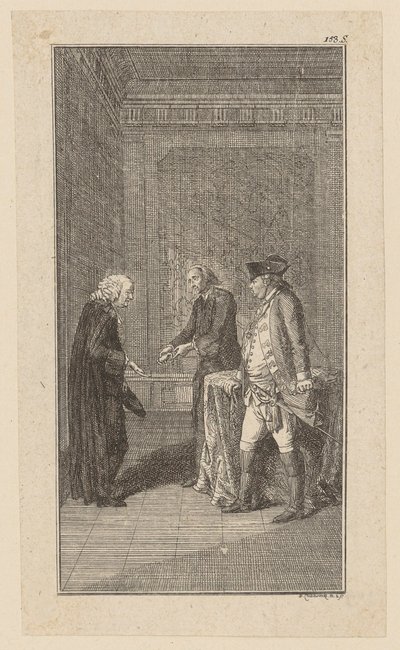 Recruited Staupius Grants the Major Release for a Ransom by Daniel Nikolaus Chodowiecki