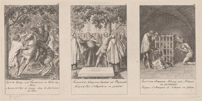 Sheets 10-12 of the Series "History of the Middle Ages" by Daniel Nikolaus Chodowiecki