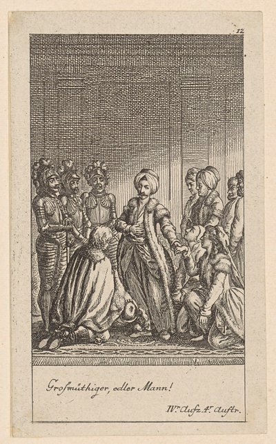 Plate 12 of the Series "Adelheid von Veltheim" by Daniel Nikolaus Chodowiecki
