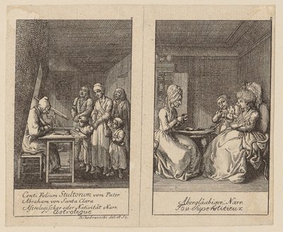 Plates 1 and 2 for Centifolium Stultorum, Follies by Daniel Nikolaus Chodowiecki