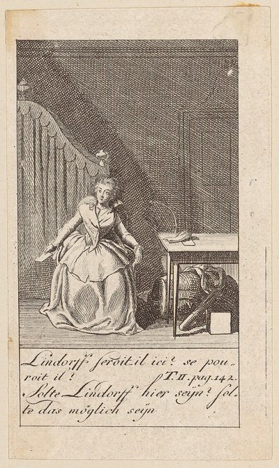 Plate 8 for "Karoline von Lichtfield" by Daniel Nikolaus Chodowiecki