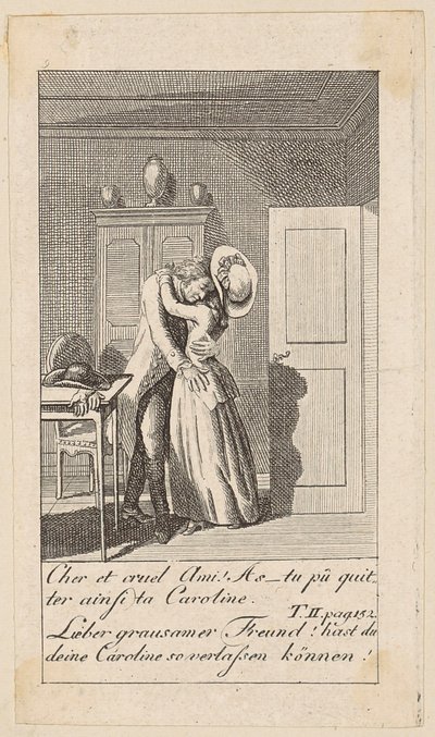 Plate 9 for "Karoline von Lichfield" by Daniel Nikolaus Chodowiecki