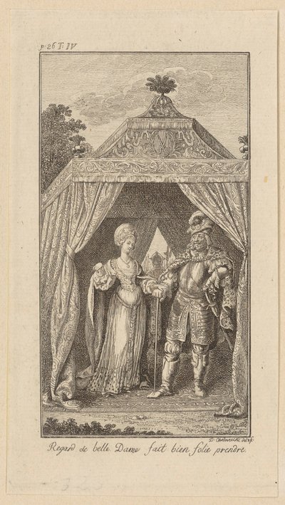 Sheet for “Charlemagne and the Twelve Peers of France” by Daniel Nikolaus Chodowiecki