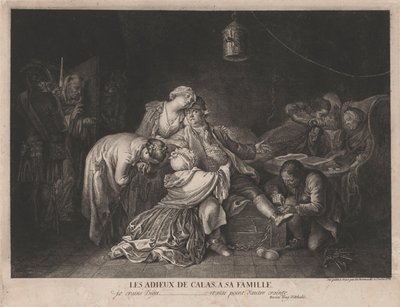The Farewell of Calas to His Family by Daniel Nikolaus Chodowiecki