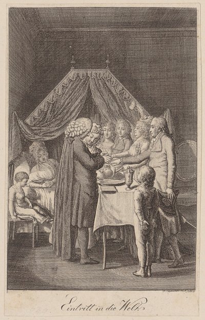 Entry into the World [Baptism] by Daniel Nikolaus Chodowiecki