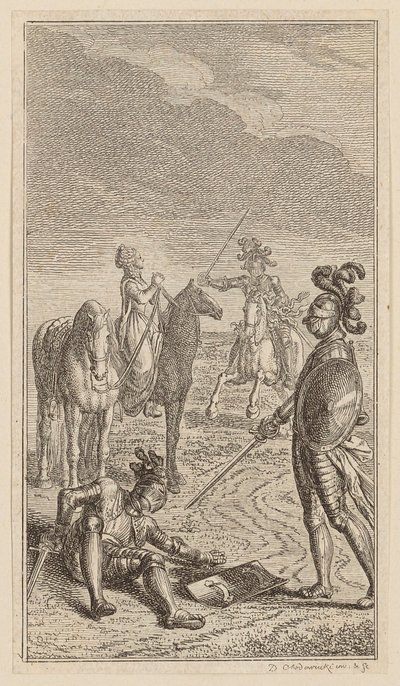 Abduction or Knight Karl von Eichenhorst and Miss Gertrude von Hochburg, Page from the First Edition of 