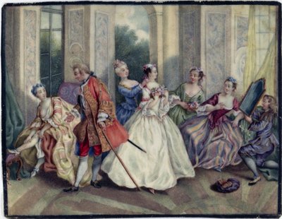 Gallant Society, after Lancret by Daniel Nikolaus Chodowiecki