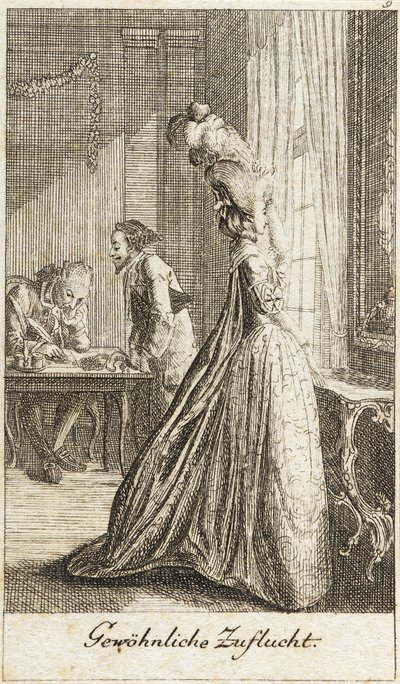 Illustration for “Life of a Badly Brought Up Young Lady” by Daniel Nikolaus Chodowiecki