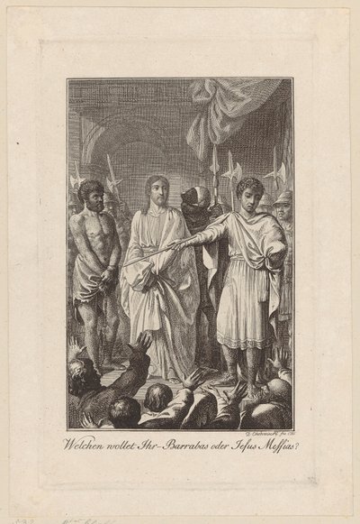 Jesus and Barabbas before Pilate by Daniel Nikolaus Chodowiecki