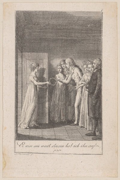 Minchen Brings Her Lover the Withered Wreath, Sheet 8 from the Series 