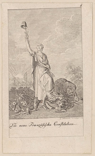 New French Constitution, Sheet 6 of the Series "Six Great Events of the Penultimate Decade" by Daniel Nikolaus Chodowiecki