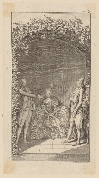 Colonel Insults Mr. von Säugling by Daniel Nikolaus Chodowiecki