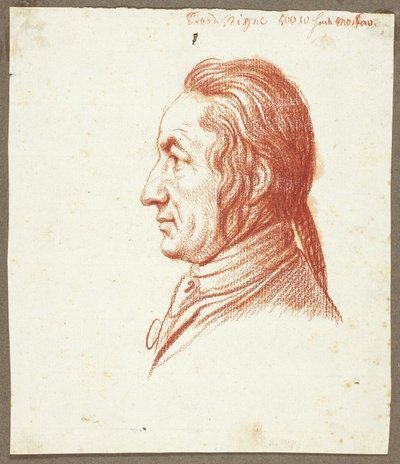 Portrait Head of a Man in Profile by Daniel Nikolaus Chodowiecki