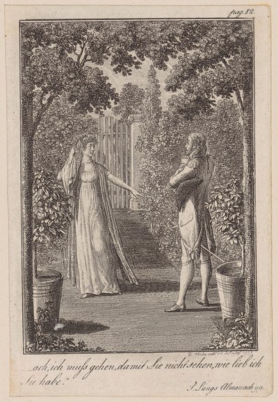 Robert Confesses His Love to Louise by Daniel Nikolaus Chodowiecki