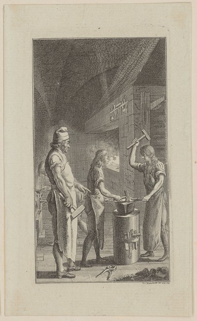 Blacksmith by Daniel Nikolaus Chodowiecki
