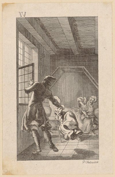 His Fourth Wife by Daniel Nikolaus Chodowiecki