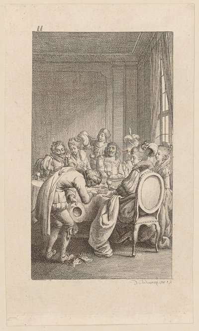 Title Copperplate for "Gil Blas of Santillana", Volume 2 by Daniel Nikolaus Chodowiecki