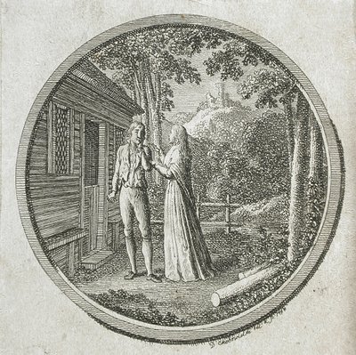 Title Page and Vignette for La Fontaine
