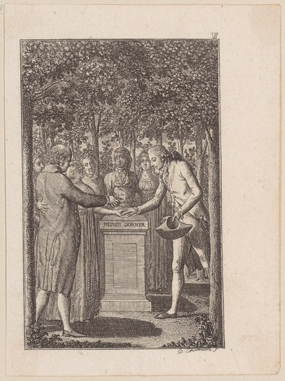 Engagement, Sheet 6 from the Story "The Offering" by Daniel Nikolaus Chodowiecki