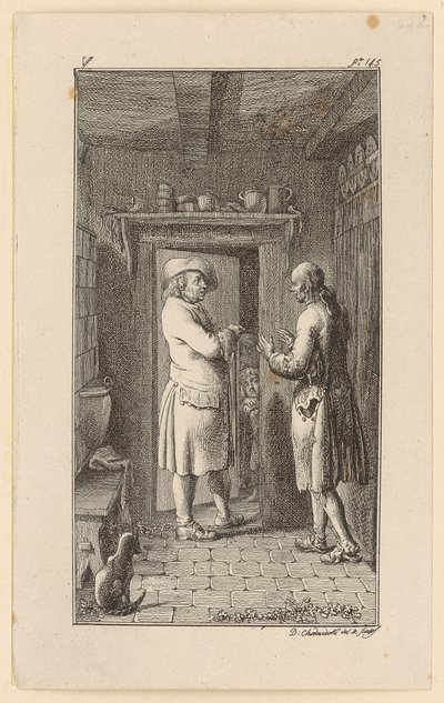 Vogt Opens the Door and Sees the Two Half-Naked Children of the Hypocritical Marx, Who Would Eat at His Sister
