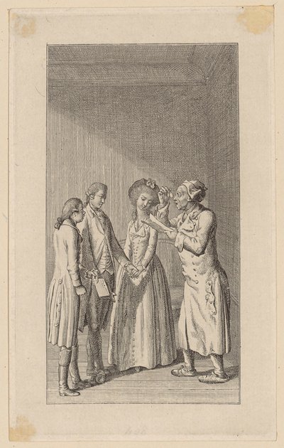 To "Honesty Lasts the Longest, or Infidelity Strikes Its Own Master. A Play in One Act." by Daniel Nikolaus Chodowiecki